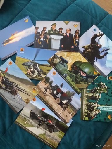 Набор открыток Армейские игры