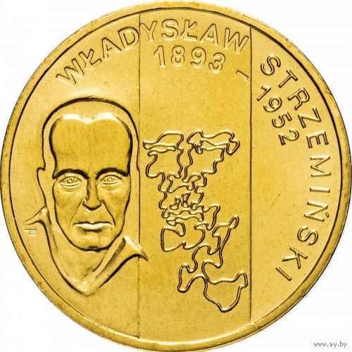 Польша 2 злотых, 2009 Художники Польши 19-20 века - Владислав Стржеминский UNC