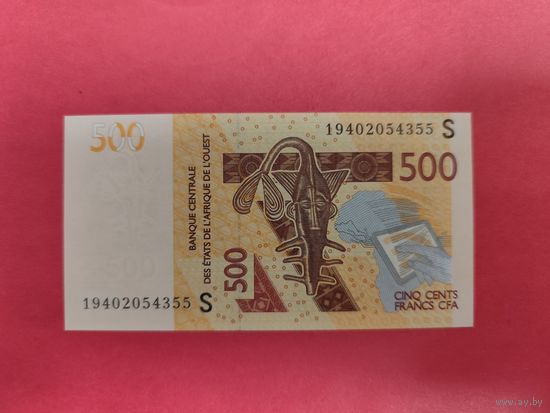 Центрально-африканские государства, Гвинея-Бисау 500 франков 2012 литера S