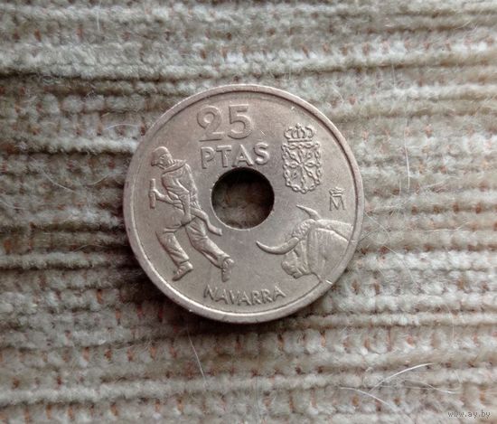 Werty71 Испания 25 песет 1999 Наварра Коррида Редкая