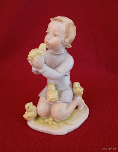 Статуэтка Rosenthal девочка с цыплятами, Германия