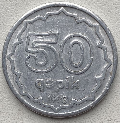 Азербайджан 50 гяпиков 1993 г.