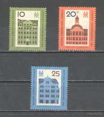 Германия. ГДР.Здания. Архитектура Выставка-ярмарка. Лейпциг. 1962г гаш