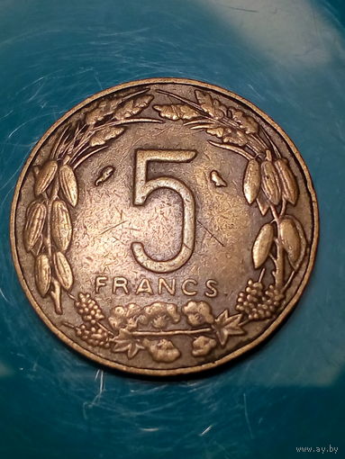 5 франков Камерун 1961 год.