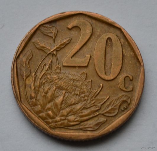 ЮАР, 20 центов 2008 г.