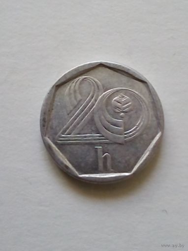 Чехия.20 геллеров 1994 г.