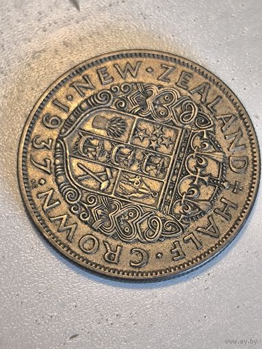 New Zealand half crown 1937