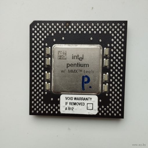 Ретро процессор INTEL PENTIUM MMX FV803233 SL27S.