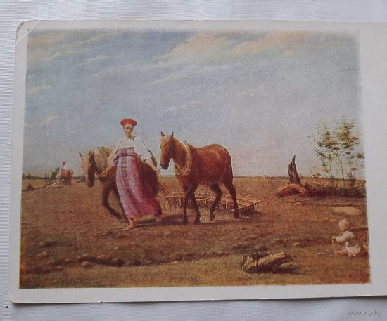 Венецианов. А.Г. На пашне. Весна. 1957 г.