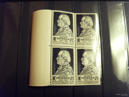 1947 Франция чистые квартблок MNH** (4-10)