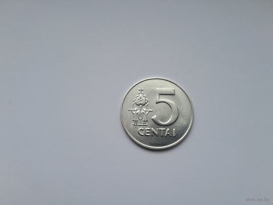 5 центов 1991 года. Литва.
