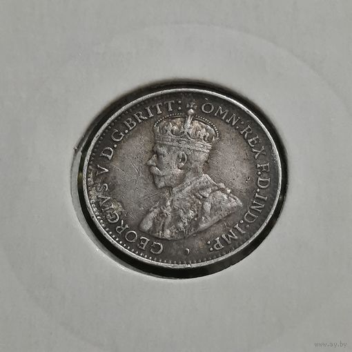 Британская Западная Африка 3 пенни 1919 г