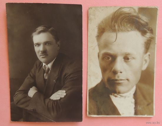 Фото "Эмигранты из Зап. Бел. в США", 1920-1930-е гг., 2 шт.