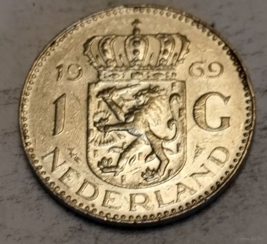 Нидерланды 1 гульден 1969