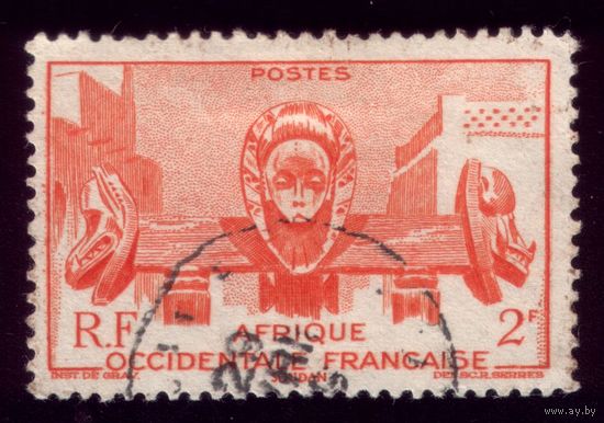 1 марка 1947 год Фр.Судан 43