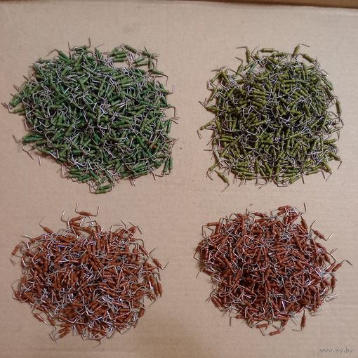 Резистор 0,125 вт новый разные наминалы(цена за 50 шт)