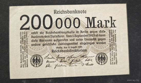 1923 год Германия 200000 марок