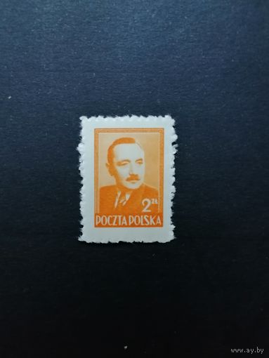 Польша 1948 Марка из серии "Президент Болеслав Берут" (чистая**) Mi.518 каталог 0.20 евро