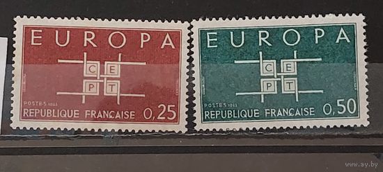 РАСПРОДАЖА ФРАНЦИЯ 1963г. Полная серия. Чист*