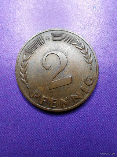 2.пфеннинга ФРГ 1968 G