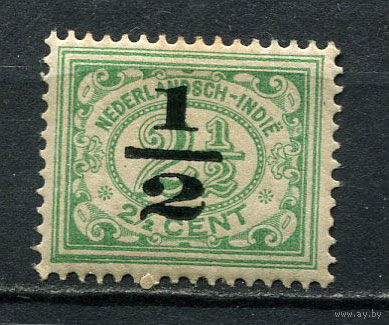 Нидерландская Индия - 1917/1918 - Цифрыс надпечаткой  1/2С на 2 1/2С - [Mi.128] - 1 марка. MH.  (Лот 68Gt)-T41P57