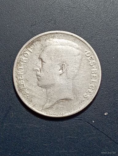 Бельгия 1 франк 1914 года .