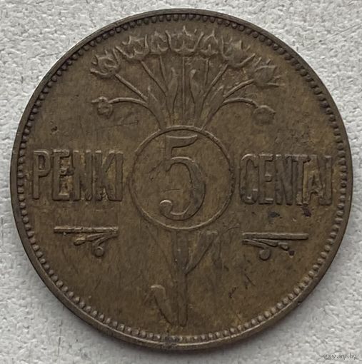 Литва 5 центов 1925 г.