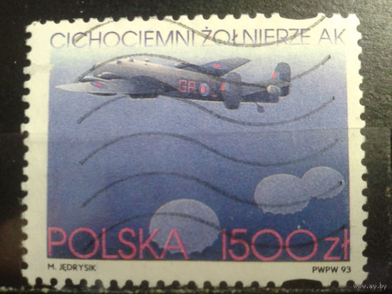Польша, 1993, Армия Крайова, самолет