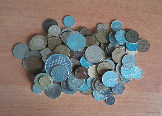 Монеты и жетоны разных стран мира. 148 штук без повторов