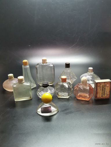 Флакон от парфюм СССР. 10 шт. (одним лотом).