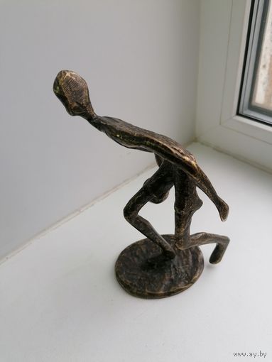 Статуэтка бронзовая, Волейбол, арт литье, торги с Рубля