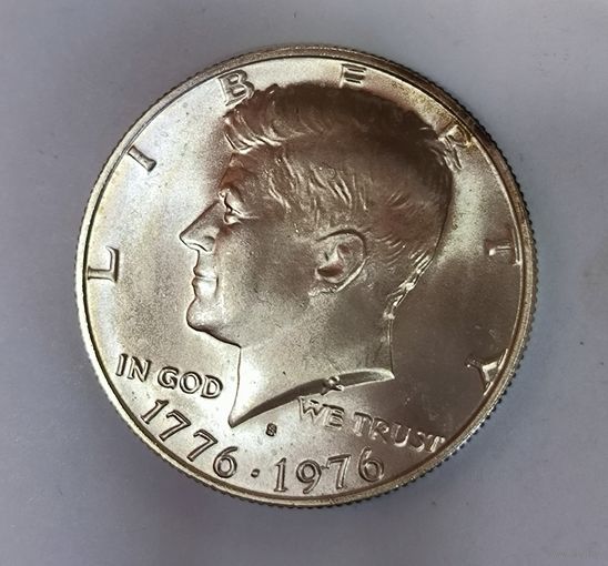 1/2 доллара 1976 - 200 лет независимости США. Серебро! Яркий блеск