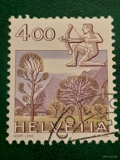 Швейцария 1984. Знаки зодиака. Стрелец