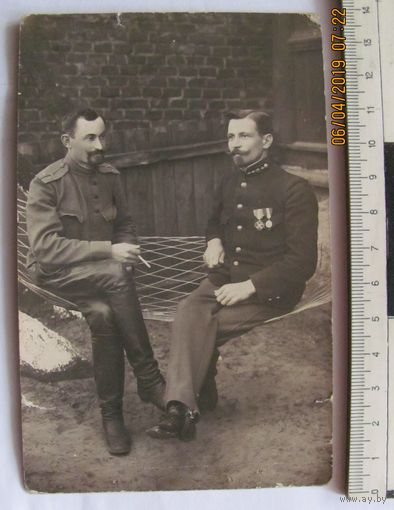 Фото 34 военный РИА и гражданский с орденом Станислава Влодава