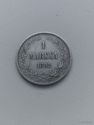 РУССКАЯ ФИНЛЯНДИЯ 1 марка 1892 год