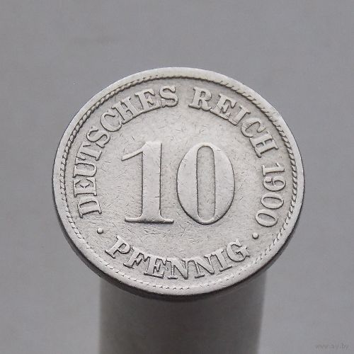 Германия 10 пфеннигов 1900 F