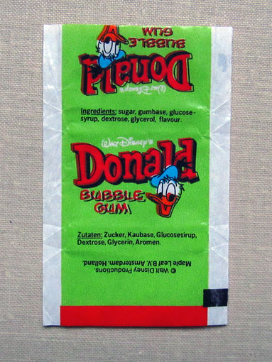 02-1670 Обертка фантик от жевачки жевательной резинки Donald