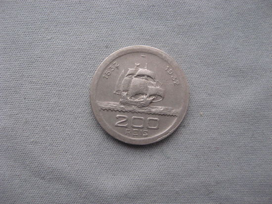 Бразилия 200 реалов 1932 год  400 лет колонизации Бразилии