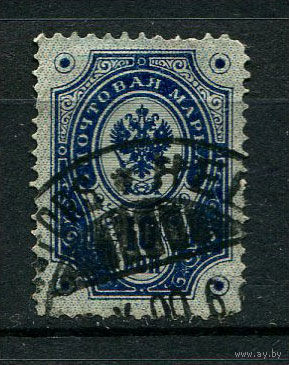Великое княжество Финляндское (Российская Империя) - 1891 - Герб 10к - [Mi.40] - 1 марка. Гашеная.  (Лот 56W)