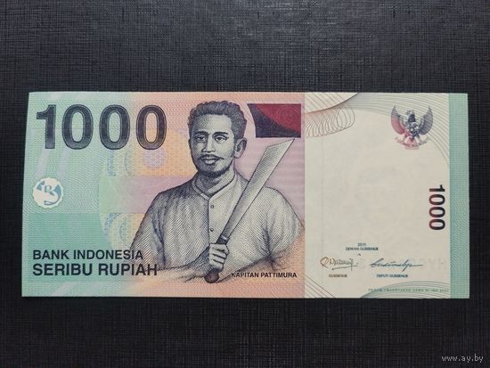 Индонезия 1000 рупий 2011г unc, пресс