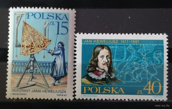 Польша 1987 - 300 лет со дня смерти Я. Гевелия