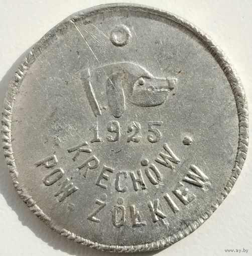Собачий жетон. Польша. 1925 г.