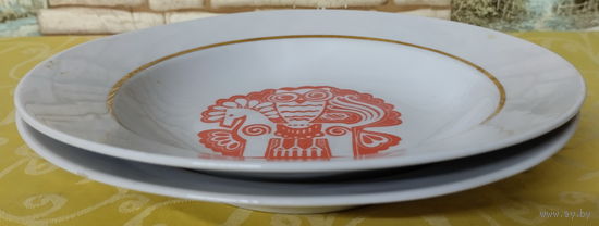 Тарелка для горячего-4. Полтавский фарфоровый завод (Полтава), 1965-1991 гг