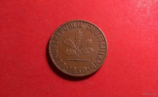 1 пфенниг 1950 G. Германия.