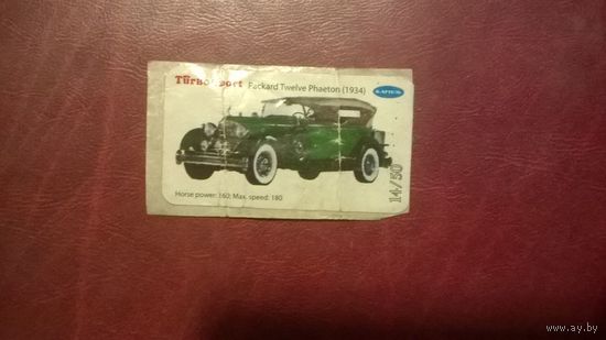 Наклейка автомобиль Packard Twelve