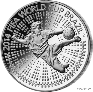 1 рубль 2013 г. Чемпионат мира по футболу 2014 года. Бразилия. KM# 448.