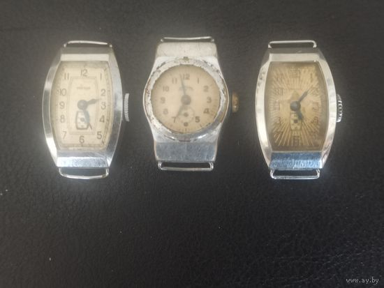 Женские  наручные часы марки Звезда. Лот из 3 часов.