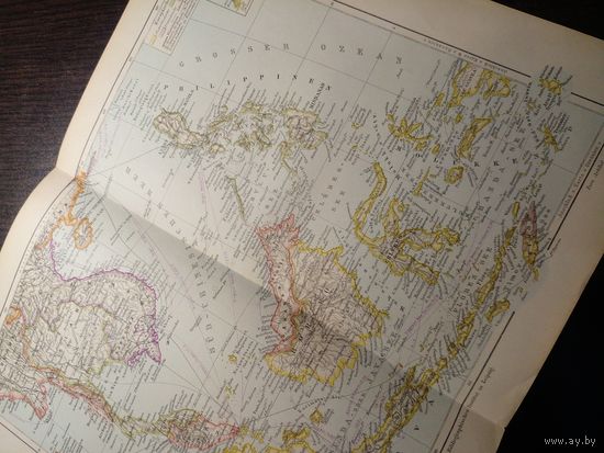 Юго-Восточная Азия карта начала 1900-х 31Х24 см