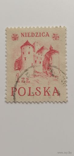 Польша 1952. Исторические здания в Пенинах