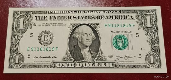 1 доллар 2013 г.